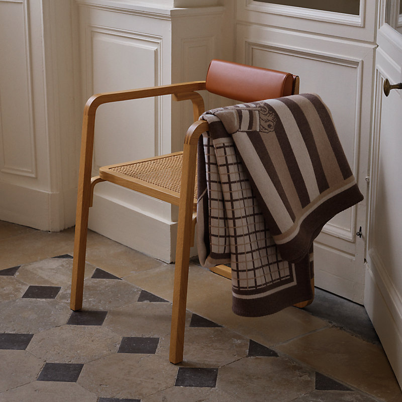 Couvertures Nouvelles blanket - Grey | Hermès USA